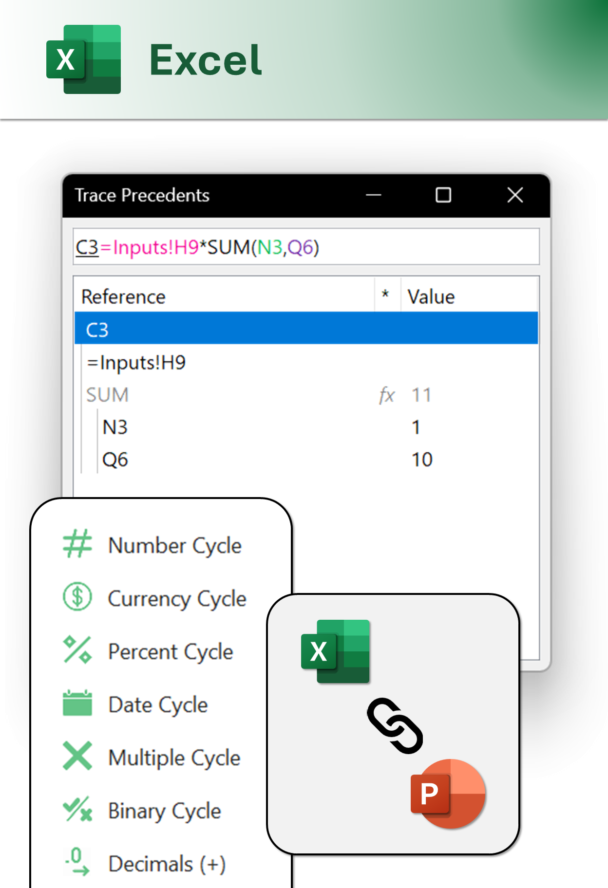 Screenshot of Office Pragmatics for Microsoft Excel